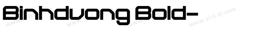 Binhduong Bold字体转换